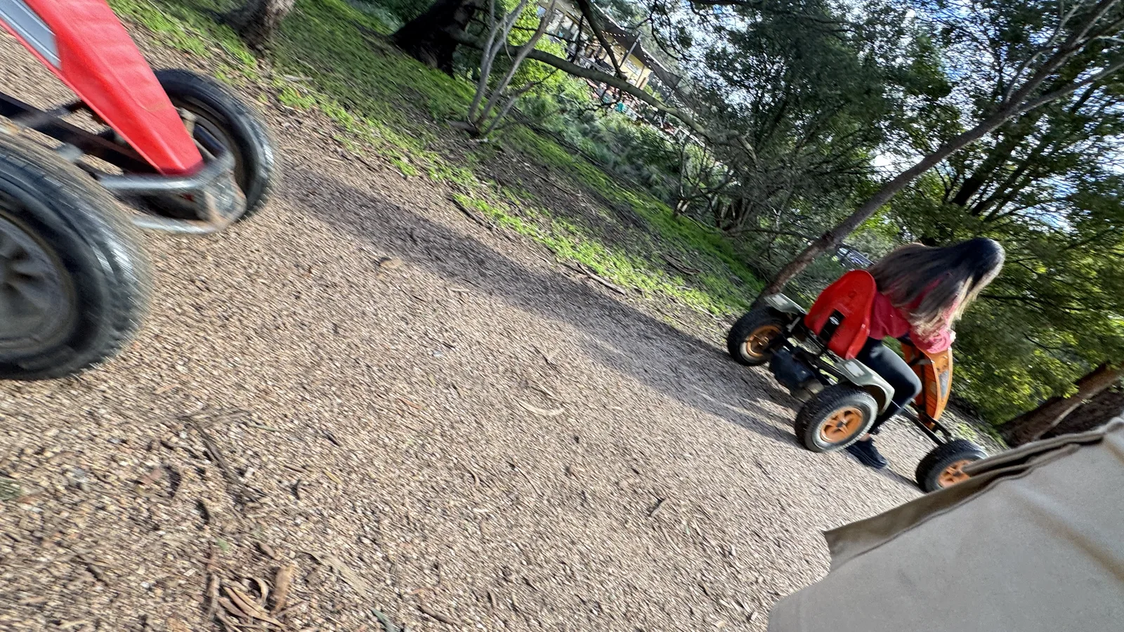 Resort guest enjoying the walking tracks